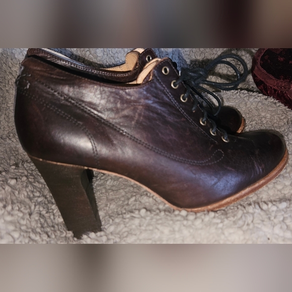 Timberland Boot Company Vintage High Heel Boots sz 5M Oxford Booties - Picture 8 of 16